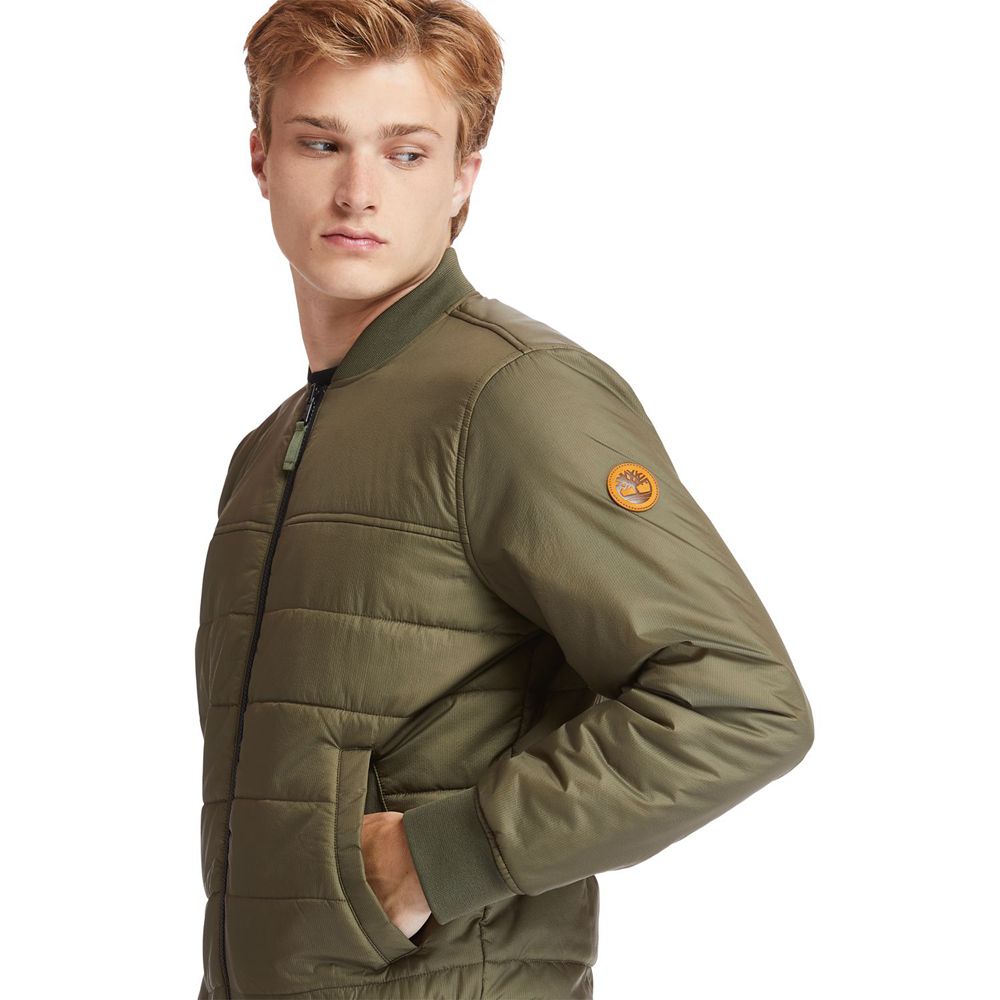 Timberland Μπουφαν Ανδρικα Ελιά - Foss Mountain Reversible Lightweight - Greece 8329165-LF